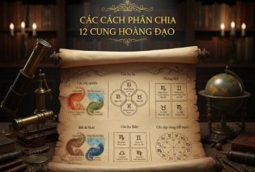 Các cách phân chia 12 cung hoàng đạo (- Các nhị nguyên - Các bộ ba - Các bộ bốn - Các cặp cung đối nhau)