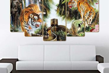 Tranh Con Hổ - Biểu Tượng Dũng Mãnh Và Sức Mạnh Bất Khuất Trong Phong Thủy