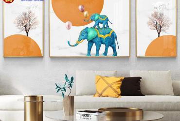 Tranh Con Voi - Biểu Tượng Quyền Lực Và Thịnh Vượng Trong Phong Thủy