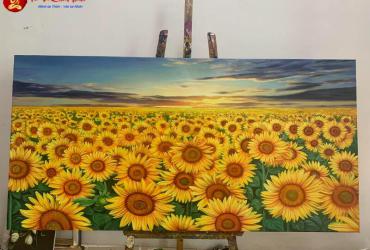 Tranh Hoa Hướng Dương: Biểu Tượng Năng Lượng Tích Cực Và Tranh Phong Thủy Mang Lại May Mắn