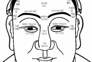 Thơ Phú 12 Cung Tướng Trên Khuôn Mặt