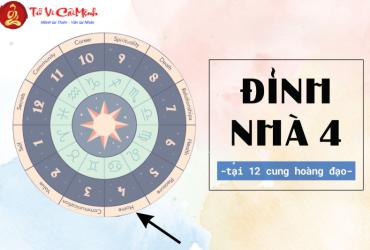Đỉnh nhà 4 tại 12 cung hoàng đạo