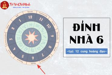 Đỉnh nhà 6 tại 12 cung hoàng đạo